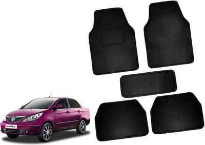 AUTO PEARL Polyester Standard Mat For  Mahindra Marazzo(Black)