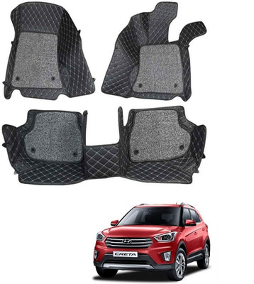 TOFIT ENTERPRISE Leatherite 7D Mat For  Hyundai Creta(Black)