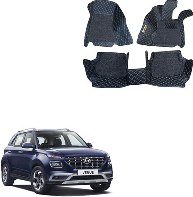 KUNTAIL ENTERPRISES Leatherite 7D Mat For  Hyundai Venue(Black)