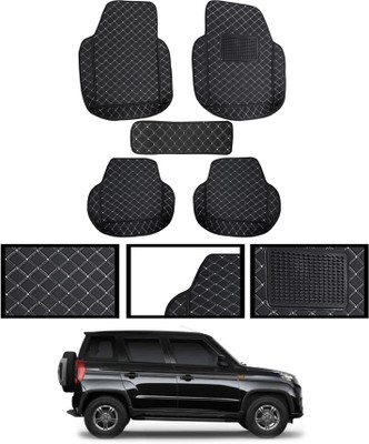 MATIES Leatherite 7D Mat For  Mahindra Universal For Car(Black)