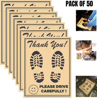 aksmit Paper Disposable Paper Mat For  Universal For Car(Brown)