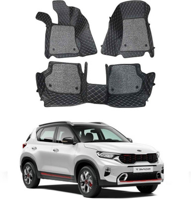 STYLE CHOICE Leatherite 7D Mat For  Kia Sonet(Black)
