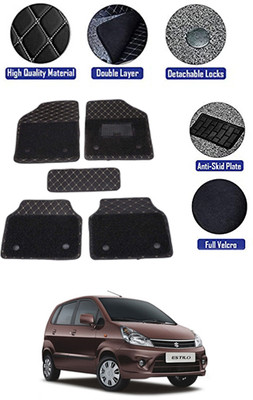 MATIES PVC 7D Mat For  Tata Zen Estilo(Black)