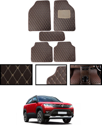 MATIES Leatherite Standard Mat For  Maruti Universal For Car(Brown)