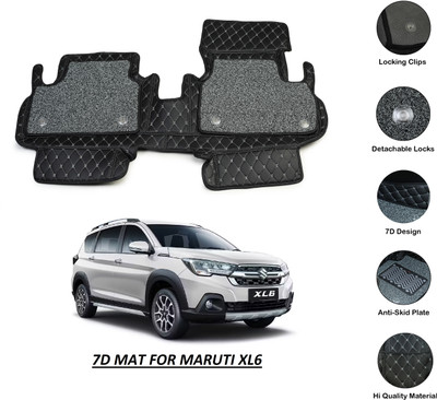 AUTOFIT Leatherite, Nylon, PVC 7D Mat For  Maruti Suzuki XL6(Black)