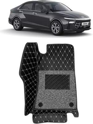 LOOXSWAG Leatherite 7D Mat For  Hyundai Verna(Black)