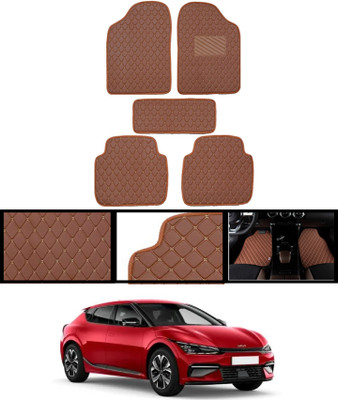AYW Leatherite Standard Mat For  Toyota EV6(Orange)