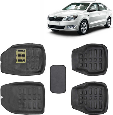 Kingsway PVC 3D Mat For  Skoda Rapid(Black)