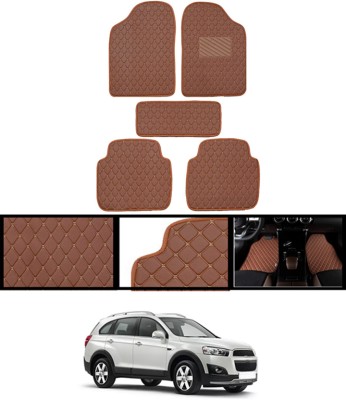 MATIES Leatherite Standard Mat For  Chevrolet Captiva(Brown)