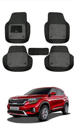 STYLE CHOICE Leatherite 7D Mat For  Kia Seltos(Black)