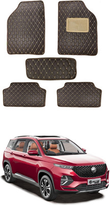 MATIES Leatherite Standard Mat For  MG Hector Plus(Brown)