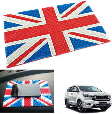 PEEPS STORE Rubber Tray Mat For  Toyota Innova Crysta(Red, Blue)