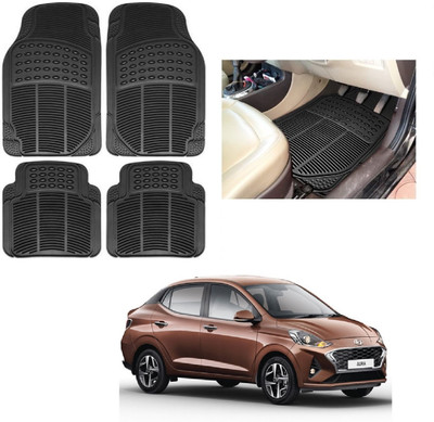 ROSHNEER ENTERPRISES Rubber Standard Mat For  Hyundai Aura(Black)