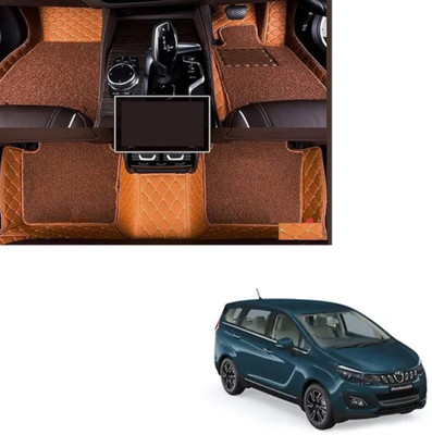 Autoclow Leatherite 7D Mat For  Mahindra Marazzo(Brown)