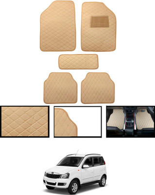 MATIES Leatherite Standard Mat For  Mahindra Quanto(Beige)