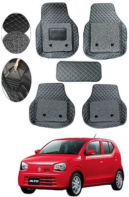 SLSHILPA Leather 7D Mat For  Maruti Suzuki Alto 800(Black)