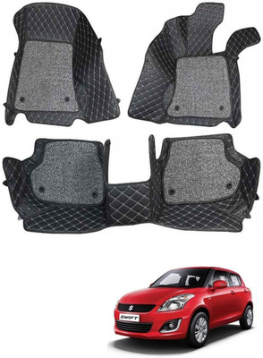 KUNTAIL Leatherite 7D Mat For  Maruti Suzuki Swift(Black)