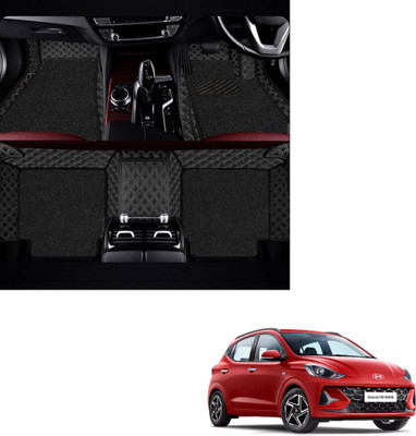 Autoclow Leatherite 7D Mat For  Hyundai Grand i10 Nios(Silver, Black)