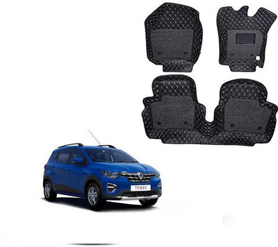 Autorepute Leather 7D Mat For  Renault Triber(Black)