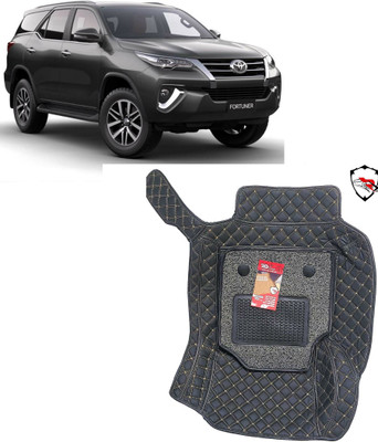 AUTORACE Leatherite 7D Mat For  Toyota Fortuner Old(Black)