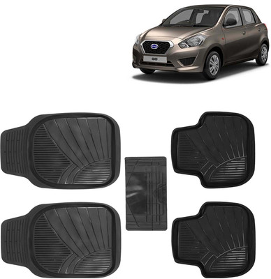 Kingsway PVC Tray Mat For  Datsun Go(Black)