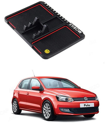 GS Grow n Shine Rubber Standard Mat For  Volkswagen Polo(Black)