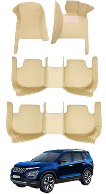 MATIES Leatherite 7D Mat For  Tata Safari(Beige)