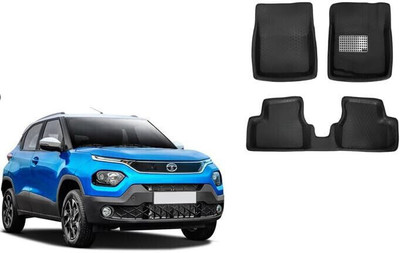 Autorepute Leather 5D Mat For  Tata Punch(Black)