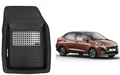 SLSHILPA Plastic Tray Mat For  Hyundai Aura(Black)