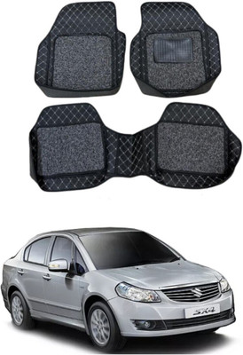 arneja trading company Leatherite 7D Mat For  Maruti Suzuki SX4(Silver, Black)
