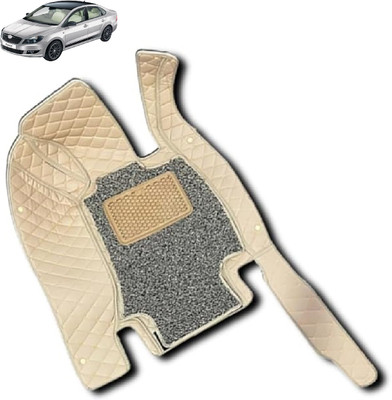 Caronix Leatherite 7D Mat For  Skoda Rapid(Beige)