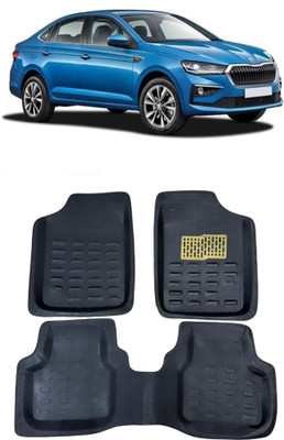 ARNEJA Polyutherine 3D Mat For  Skoda Slavia(Black)