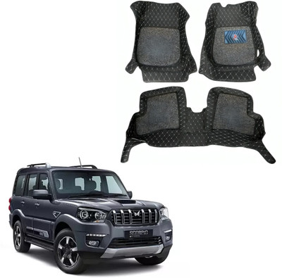 AUTO FUTURE Fabric 7D Mat For  Maruti Suzuki XL6(Black, Gold)
