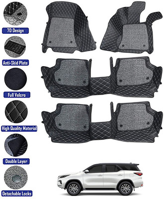 RKPSP Leatherite 7D Mat For  Toyota Universal For Car(Black)