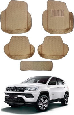 MATIES Leatherite 7D Mat For  Jeep Compass(Beige)