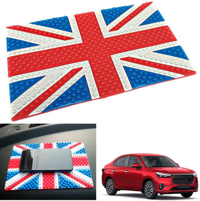 PEEPS STORE Rubber Tray Mat For  Honda Amaze(Red, Blue)