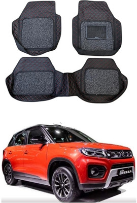 ARNEJA Leatherite 7D Mat For  Maruti Suzuki Vitara Brezza(Red, Black)