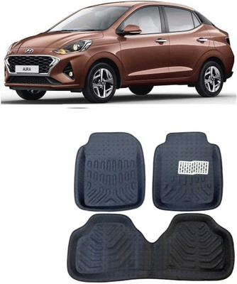 ARNEJA Polyutherine 3D Mat For  Hyundai Aura(Black)