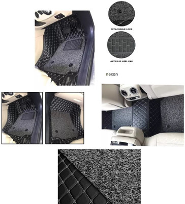 Maxin Leather 7D Mat For  Tata Nexon(Black)