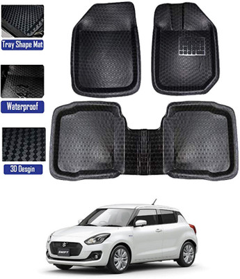 MATIES Plastic Tray Mat For  Maruti Suzuki Swift(Black)