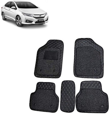 onefit enterprises Leather 7D Mat For  Honda City(Black)
