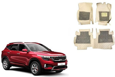 Autorepute Leather 7D Mat For  Kia Seltos(Beige)