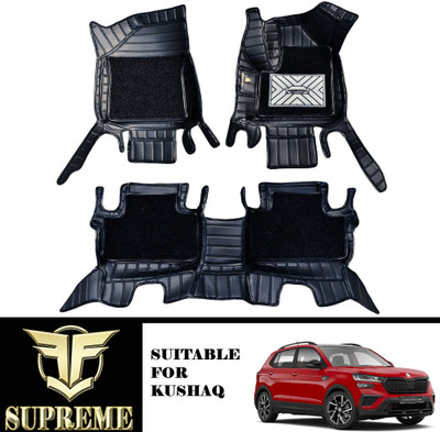 Fit Fly Leather 9D Mat For  Skoda Kushaq(Black)