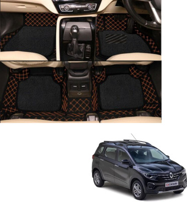 Autoclow Leatherite 7D Mat For  Renault Triber(Brown, Black)
