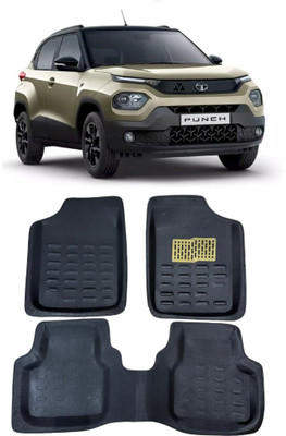 Arnejaa Polyutherine 3D Mat For  Tata Punch(Black)