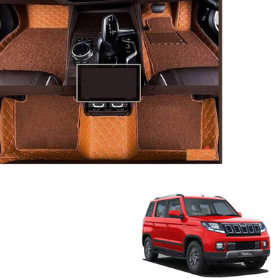 Autoclow Leatherite 7D Mat For  Mahindra TUV 300(Brown, Brown)