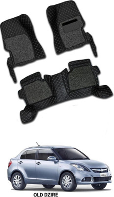 Kuntal Leather 7D Mat For  Maruti Suzuki Swift(Black)
