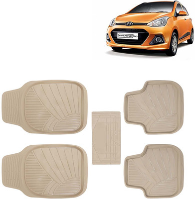 Kingsway PVC Tray Mat For  Hyundai Grand i10(Beige)