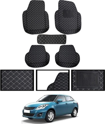 MATIES Leatherite 7D Mat For  Maruti Suzuki Swift Dzire(Black)