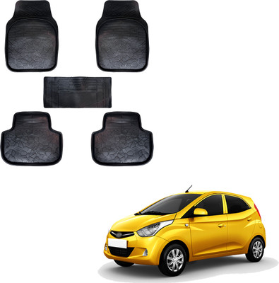SS FOR YOUR SMART NEEDS Vinyl Standard Mat For  Hyundai Eon(Black)